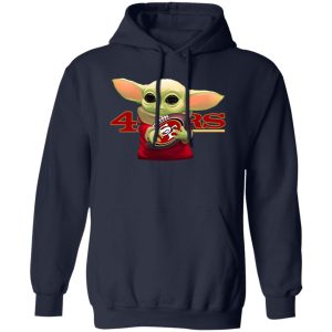 Baby Yoda Holding San Francisco 49ers Shirt