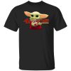 Baby Yoda Holding San Francisco 49ers Shirt