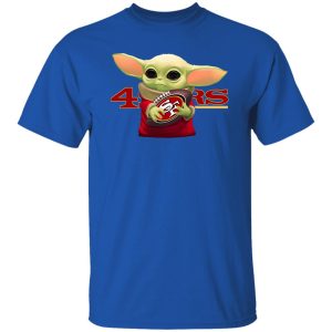 Baby Yoda Holding San Francisco 49ers Shirt