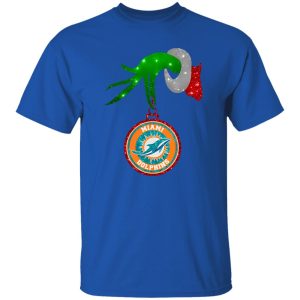 Grinch Hand Holding Miami Dolphins Christmas Shirt