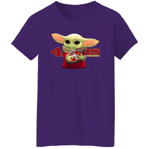 Baby Yoda Holding San Francisco 49ers Shirt