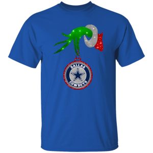 Grinch Hand Holding Dallas Cowboys Christmas Shirt