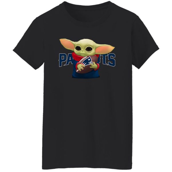 Baby Yoda Holding New England Patriots Shirt