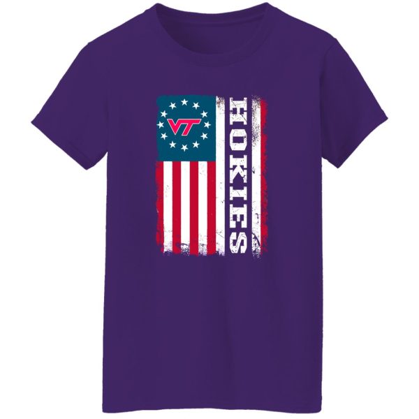 Virginia Tech Hokies American Flag Shirt