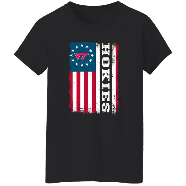 Virginia Tech Hokies American Flag Shirt