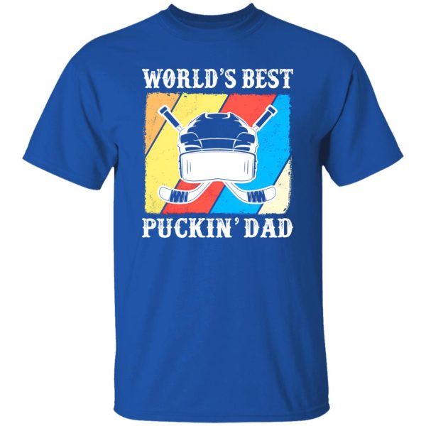 Hockey Dad Shirt, Vintage World’s Best Puckin’ Dad Shirt