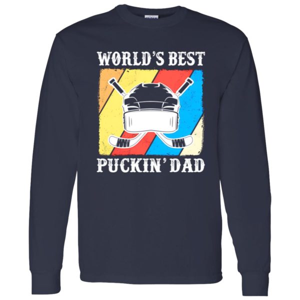 Hockey Dad Shirt, Vintage World’s Best Puckin’ Dad Shirt