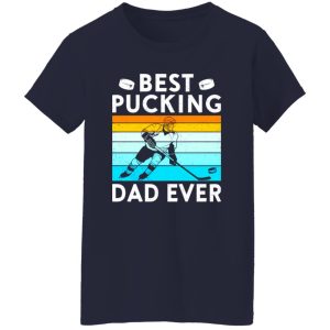 Hockey Dad Shirt, Vintage Best Pucking Dad Ever Shirt