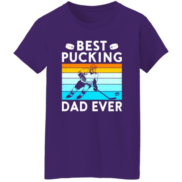 Hockey Dad Shirt, Vintage Best Pucking Dad Ever Shirt