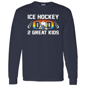 Hockey Dad Shirt, Ice Hockey Dad 2 Great Kids Shirt