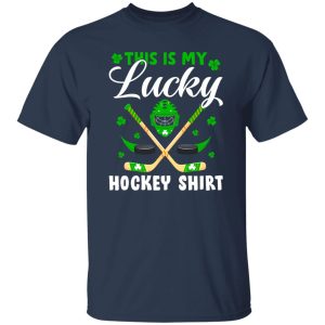 This is My Lucky Hockey Shirt Green Shamrocks for Hockey Player Shirt