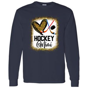 Hockey Mimi Leopard Gift for Grandma Shirt