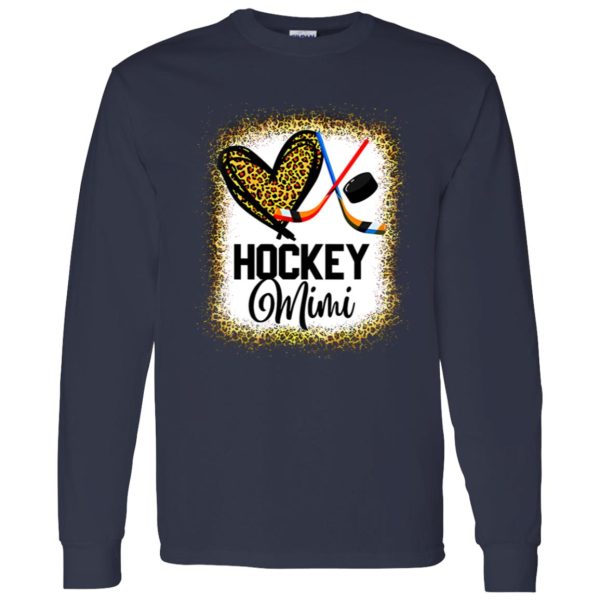 Hockey Mimi Leopard Gift for Grandma Shirt