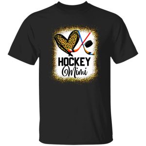 Hockey Mimi Leopard Gift for Grandma Shirt