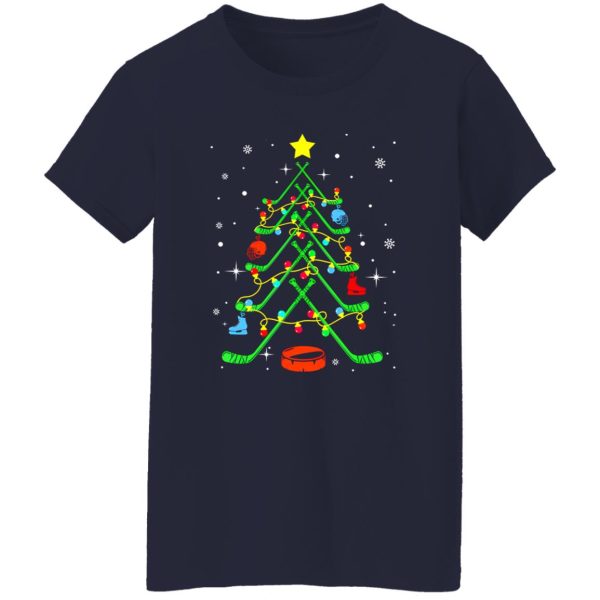 Ice Hockey Stick Christmas Tree Shirt