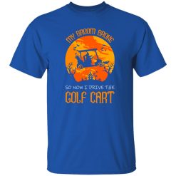 Golf Cart Witch Graphic Halloween Shirt