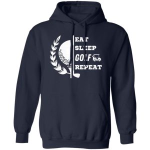 Eat Sleep GOLF Repeat Boys Girls Golfing Shirt