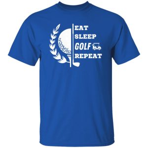 Eat Sleep GOLF Repeat Boys Girls Golfing Shirt