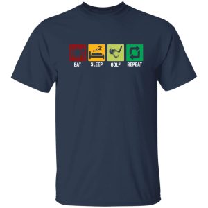 Eat Sleep Golf Repeat – Funny Golf Shirt