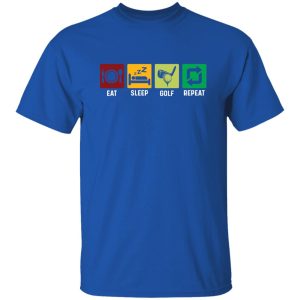 Eat Sleep Golf Repeat – Funny Golf Shirt