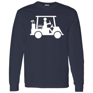 Funny Golf T Shirt Golfer Drinking Beer Shirt Cool Golfing Shirt