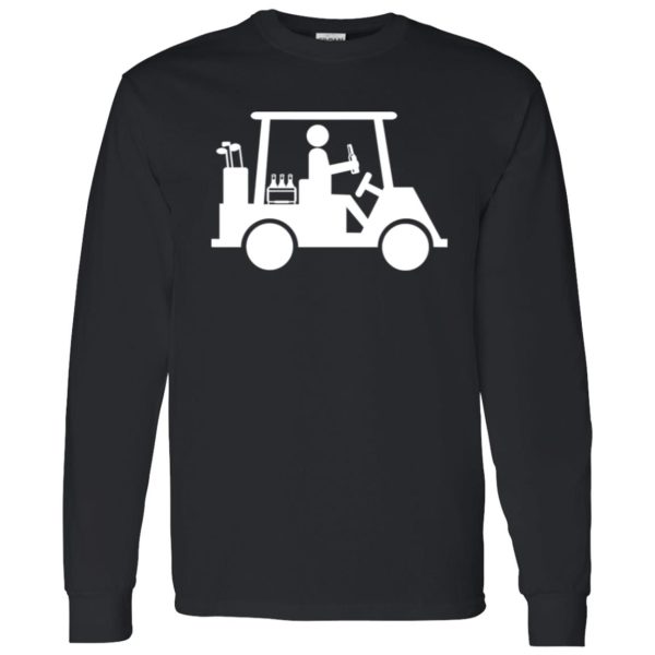 Funny Golf T Shirt Golfer Drinking Beer Shirt Cool Golfing Shirt