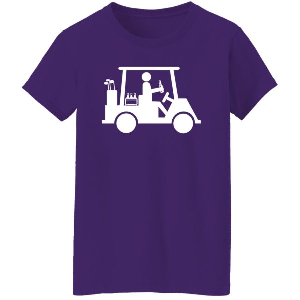 Funny Golf T Shirt Golfer Drinking Beer Shirt Cool Golfing Shirt