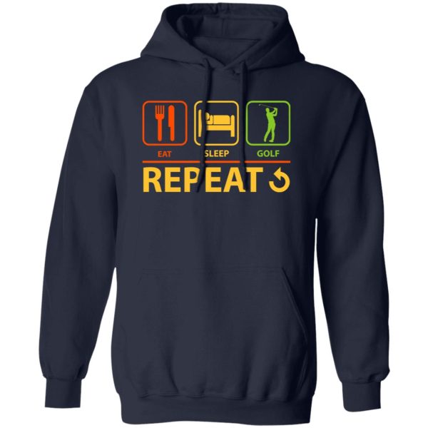 Top Gift for Dad Eat Sleep Golf Repeat Shirt