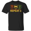 Top Gift for Dad Eat Sleep Golf Repeat Shirt