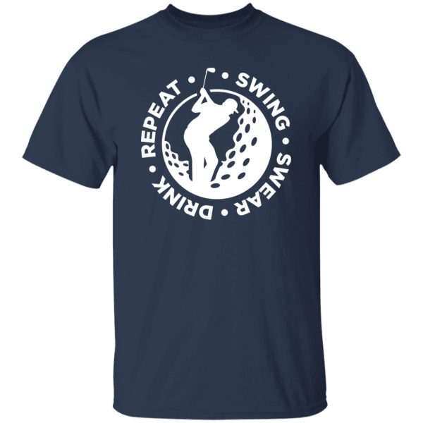 Swing Swear Drink Repeat Golf Shirt