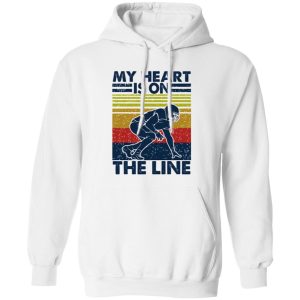 My Heart Is On The Line Football Lover Shirt