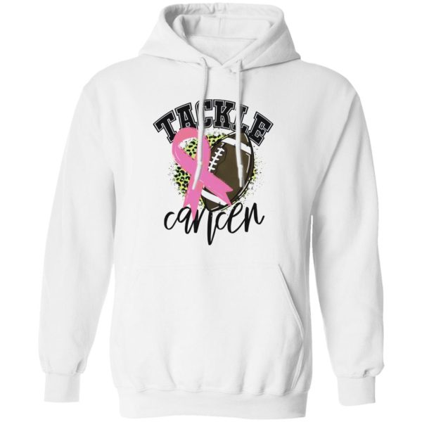 Breast Cancer Warrior Football Shirt, Tackle Cancer Leopard Shirt