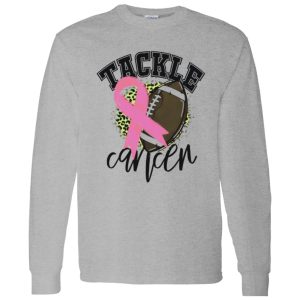 Breast Cancer Warrior Football Shirt, Tackle Cancer Leopard Shirt