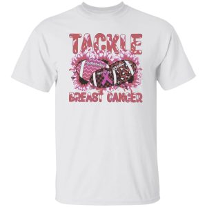 Breast Cancer Football Shirt, Tackle Breast Cancer Leopard Shirt