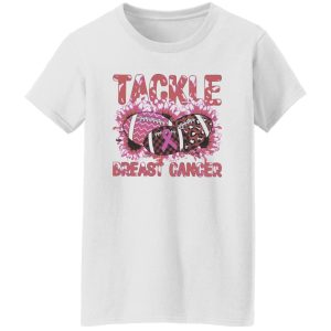 Breast Cancer Football Shirt, Tackle Breast Cancer Leopard Shirt