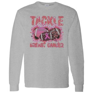 Breast Cancer Football Shirt, Tackle Breast Cancer Leopard Shirt