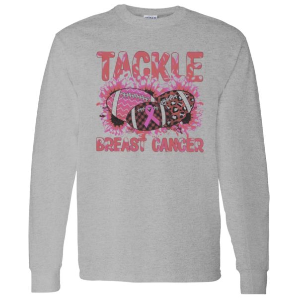 Breast Cancer Football Shirt, Tackle Breast Cancer Leopard Shirt