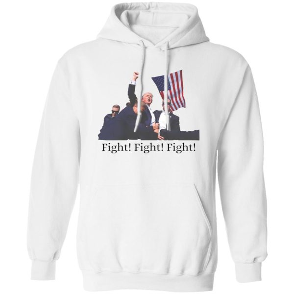 Trump Fight T-Shirt – Political Shirt Gift for Him Her American Flag Patriotic Fist Raised President 2024 Shirt