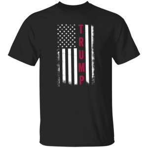 Trump Flag T-shirt US Presidential Election 2024 Shirt Donald Trump Shirt USA Flag Shirt