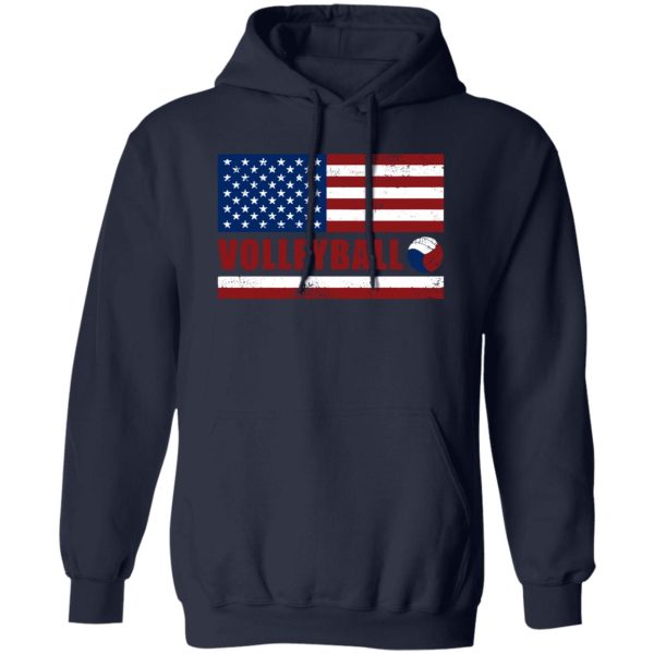 American Flag Volleyball For Sport Lover Shirt