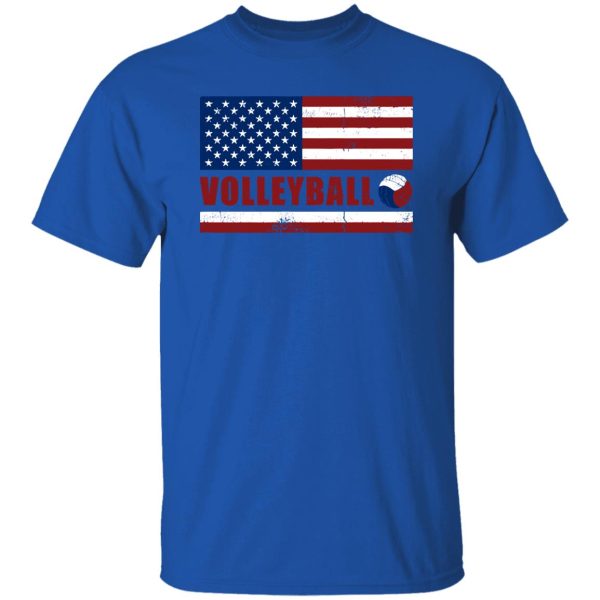 American Flag Volleyball For Sport Lover Shirt