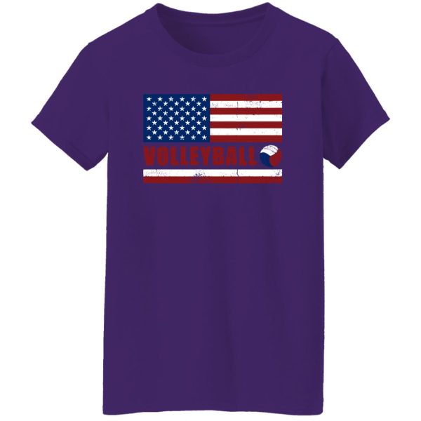 American Flag Volleyball For Sport Lover Shirt