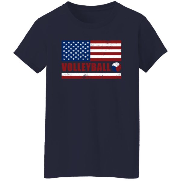 American Flag Volleyball For Sport Lover Shirt