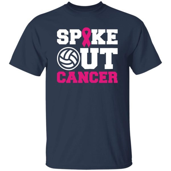 Volleyball Spike Out Cancer Shirt