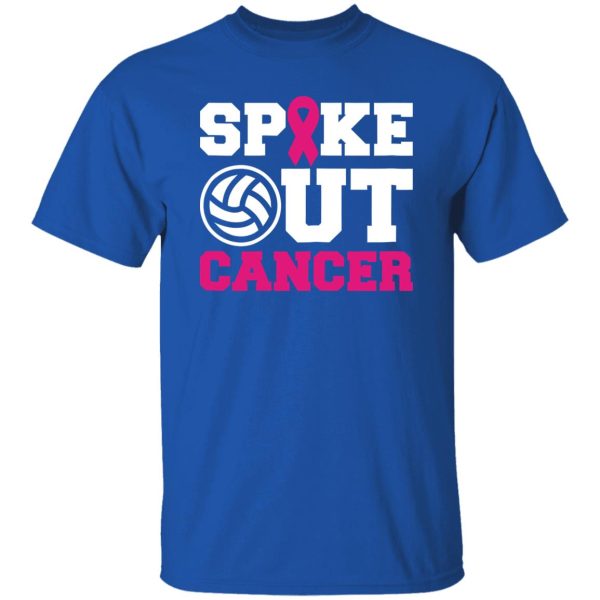 Volleyball Spike Out Cancer Shirt