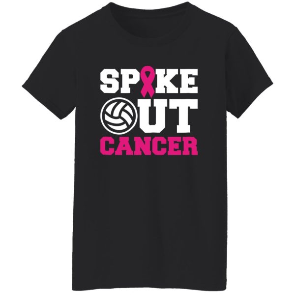 Volleyball Spike Out Cancer Shirt