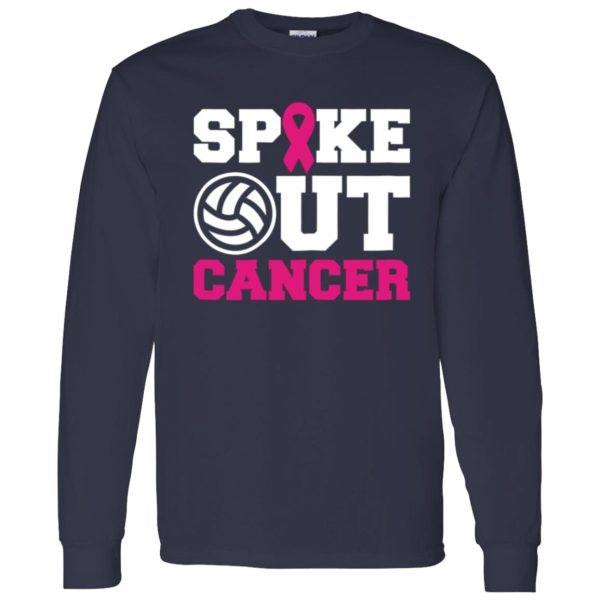 Volleyball Spike Out Cancer Shirt