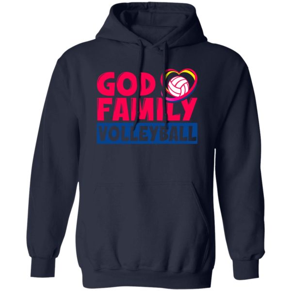 Volleyball Mom Shirt, God Family Volleyball Shirt