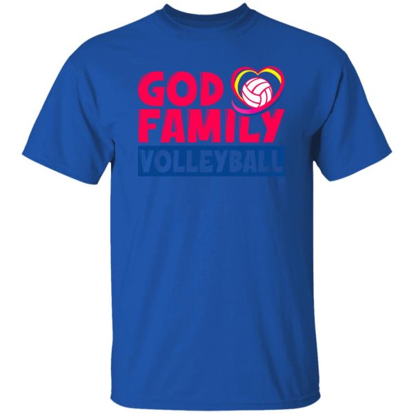 Volleyball Mom Shirt, God Family Volleyball Shirt