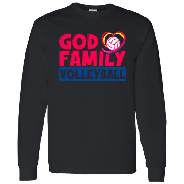 Volleyball Mom Shirt, God Family Volleyball Shirt